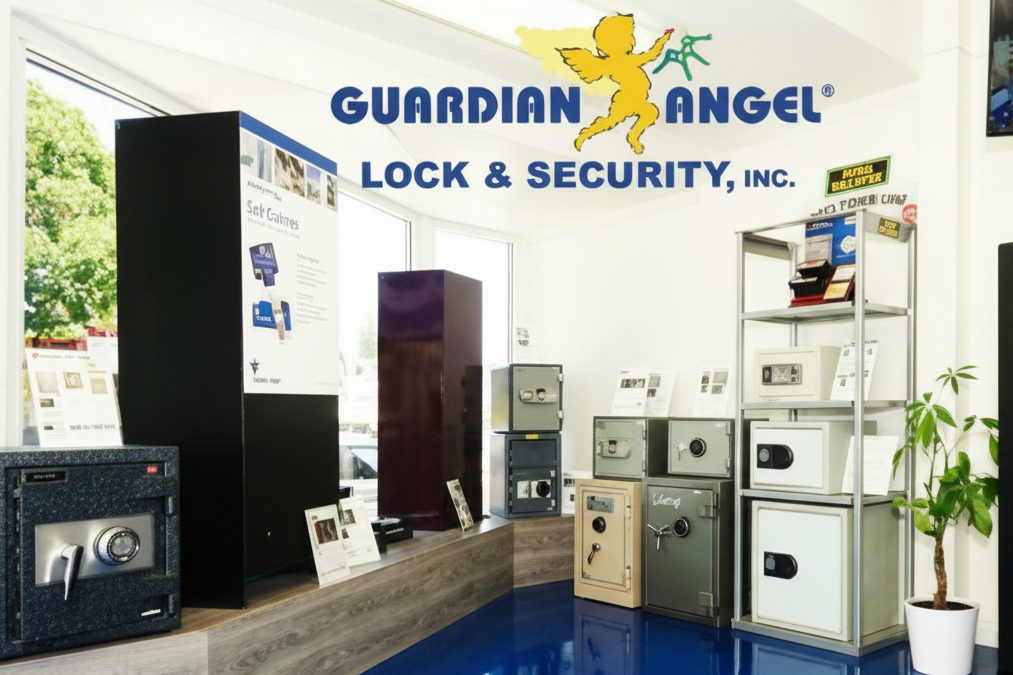Safe Services AMSEC and FireKing safes in the Sherman Oaks showroom