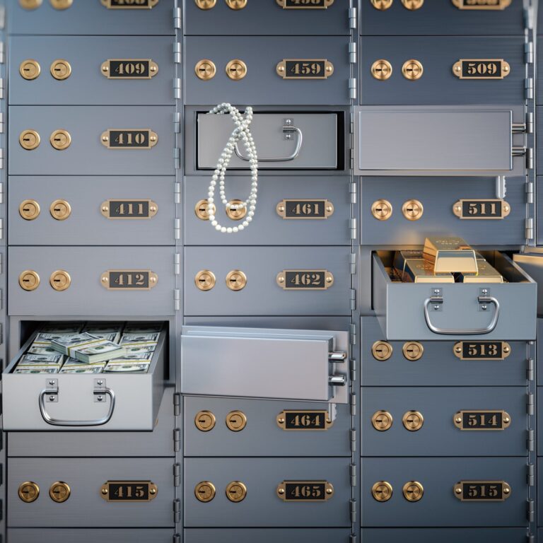 open safe deposit box with money Uncategorized